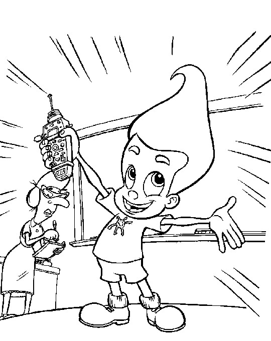 Jimmy Neutron 32, kleurplaat van Jimmy Neutron