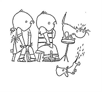 Jip en Janneke 2, kleurplaat van Jip en Janneke