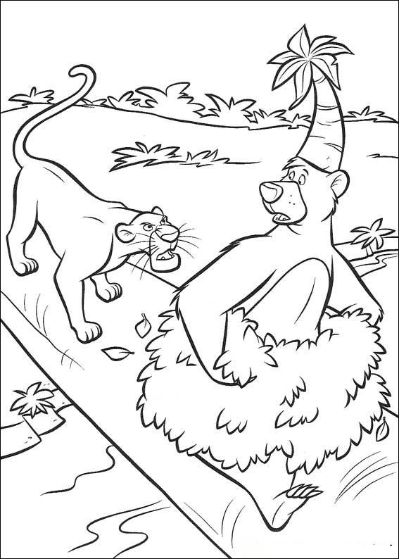 Jungle Boek 2 7, kleurplaat van Jungle Boek 2