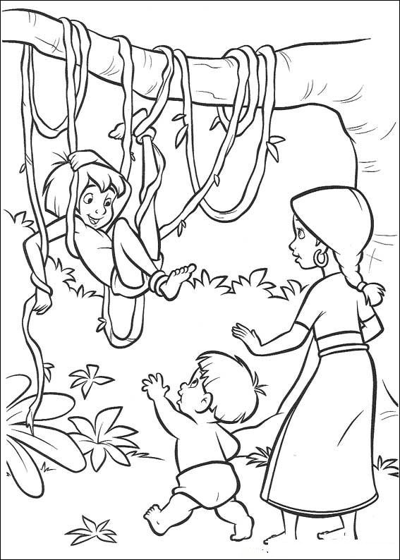 Jungle Boek 2 20, kleurplaat van Jungle Boek 2