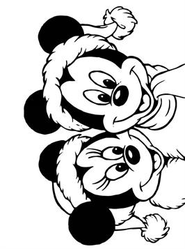 Kerstmis Disney 7, kleurplaat van Kerstmis Disney