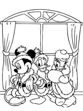 Kerstmis Disney 8, kleurplaat van Kerstmis Disney