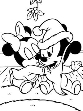 Kerstmis Disney 12, kleurplaat van Kerstmis Disney