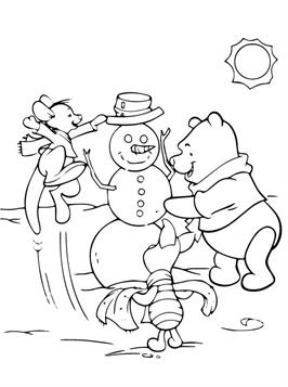 Kerstmis Disney 23, kleurplaat van Kerstmis Disney
