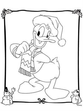 Kerstmis Disney 36, kleurplaat van Kerstmis Disney