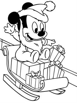 Kerstmis Disney 43, kleurplaat van Kerstmis Disney