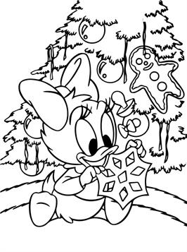 Kerstmis Disney 47, kleurplaat van Kerstmis Disney