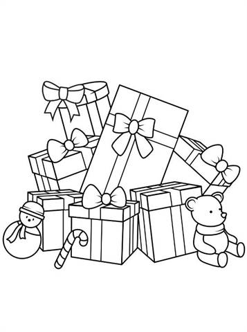 Kerstmis Kids 3, kleurplaat van Kerstmis Kids