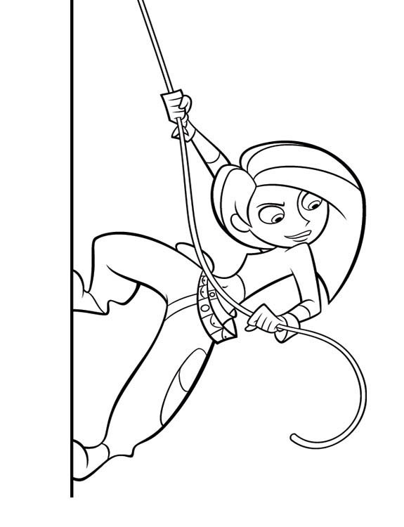 Kim Possible 2, kleurplaat van Kim Possible