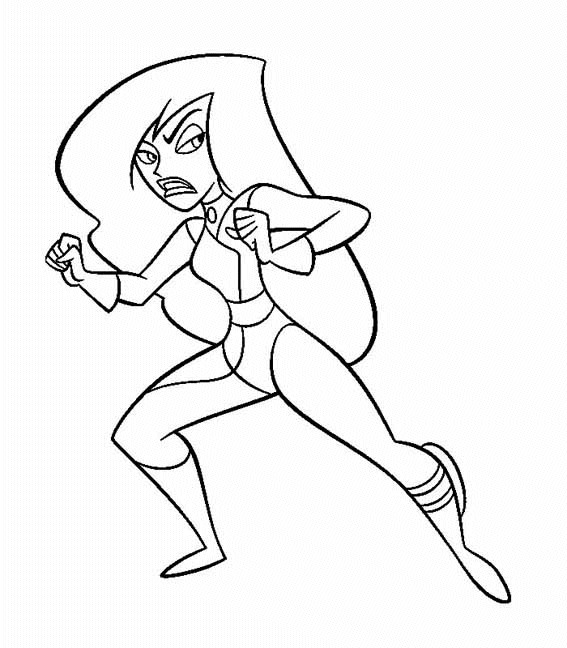 Kim Possible 3, kleurplaat van Kim Possible