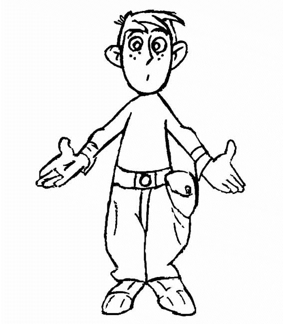 Kim Possible 7, kleurplaat van Kim Possible