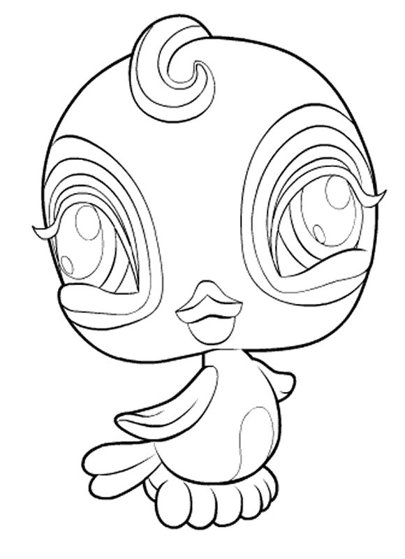 Petshop 17, kleurplaat van Littlest Pet Shop (kleinste dierenwinkel)