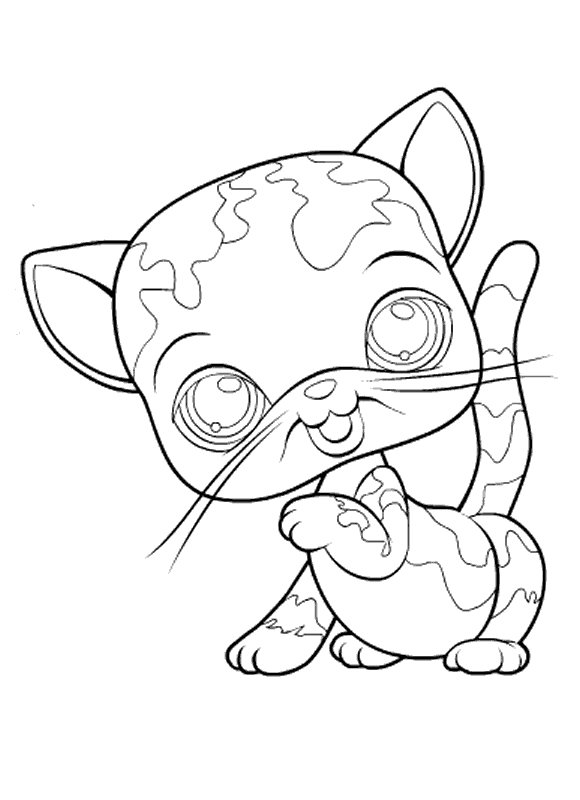 Petshop 21, kleurplaat van Littlest Pet Shop (kleinste dierenwinkel)