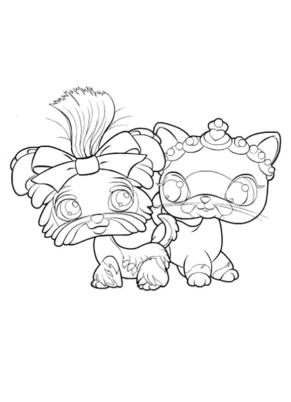 Petshop 23, kleurplaat van Littlest Pet Shop (kleinste dierenwinkel)