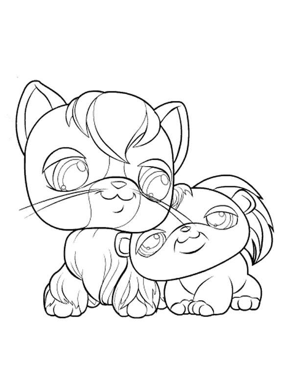 Petshop 26, kleurplaat van Littlest Pet Shop (kleinste dierenwinkel)