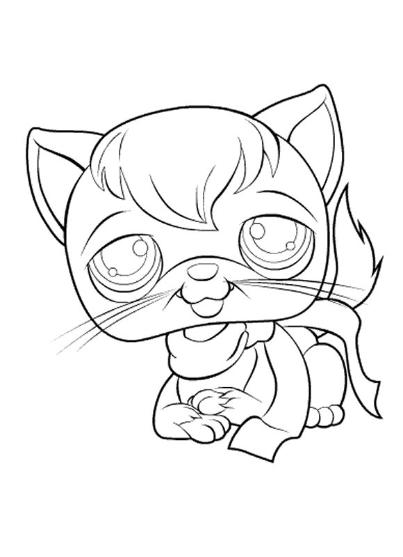 Petshop 27, kleurplaat van Littlest Pet Shop (kleinste dierenwinkel)