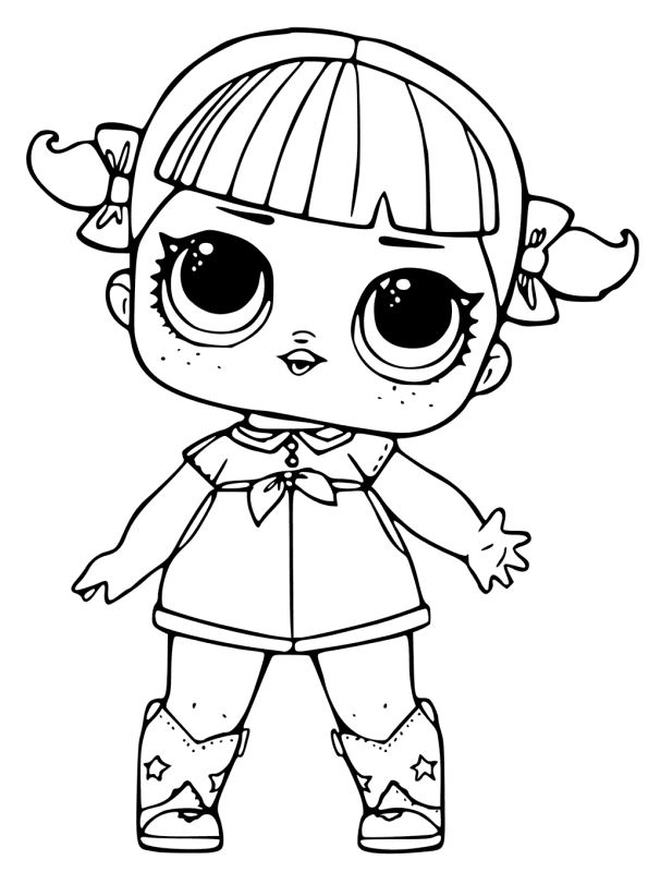 LOL Surpise doll, kleurplaat van L.O.L. Surprise dolls