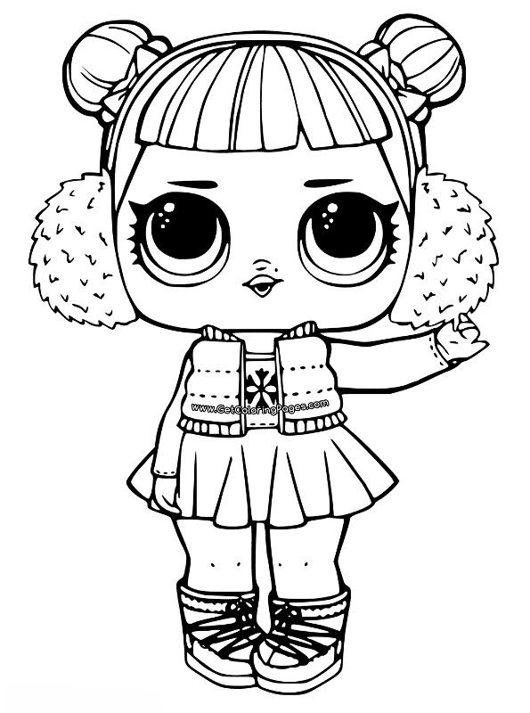Snow Angel, kleurplaat van L.O.L. Surprise dolls