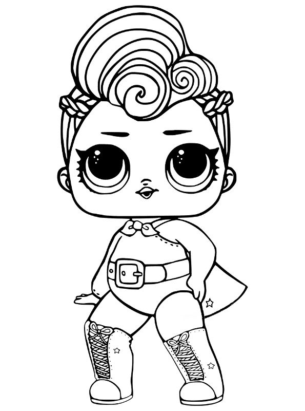 Stardust Queen, kleurplaat van L.O.L. Surprise dolls