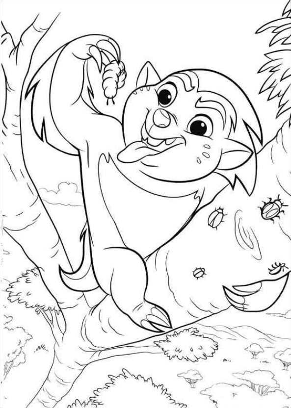 bunga 3, kleurplaat van Leeuwenwacht (Lion guard)