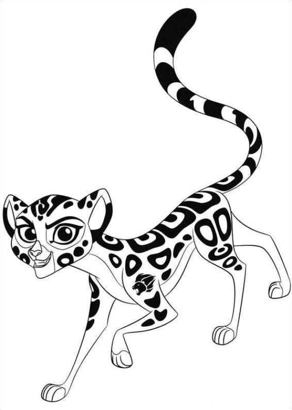 fuli 2, kleurplaat van Leeuwenwacht (Lion guard)