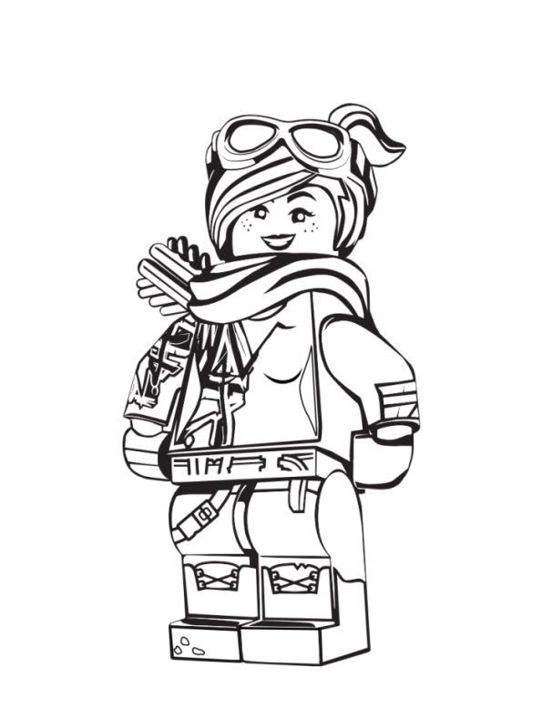 Lucy 2, kleurplaat van Lego Movie 2