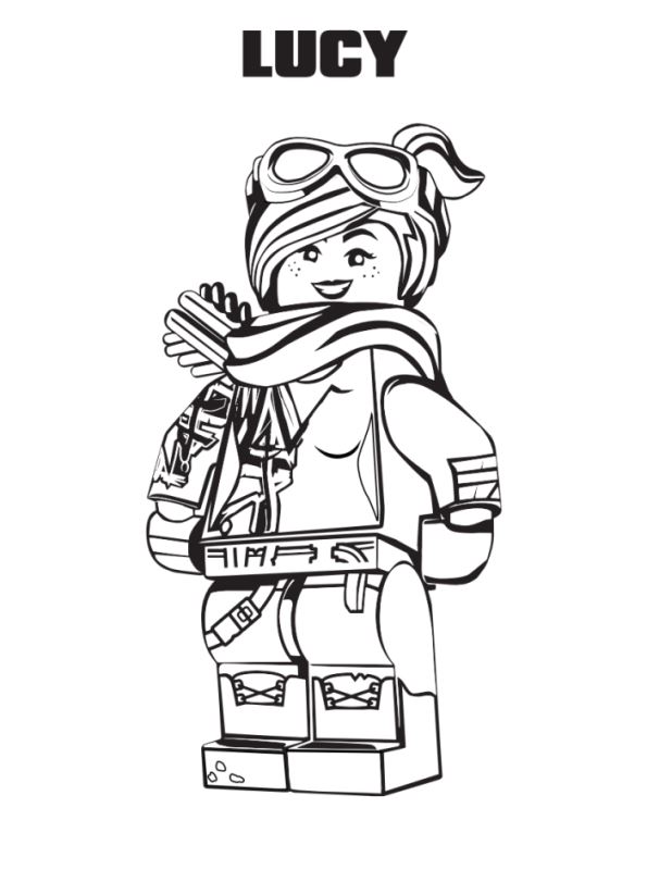 Lucy, kleurplaat van Lego Movie 2