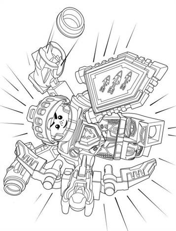 lego nexo knights 7, kleurplaat van Lego Nexo Knights
