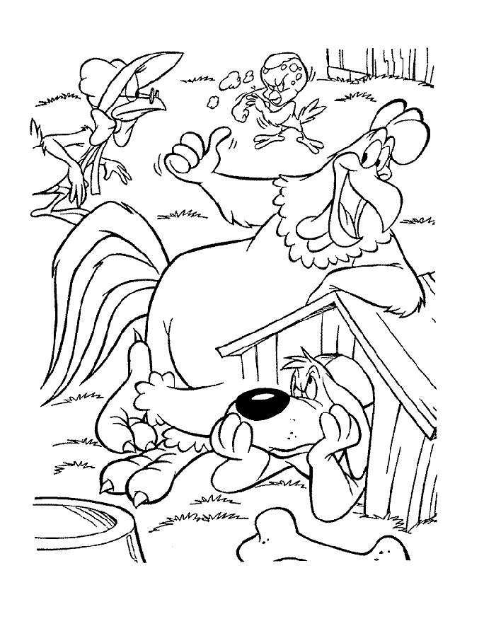 Print Looney Tunes kleurplaat