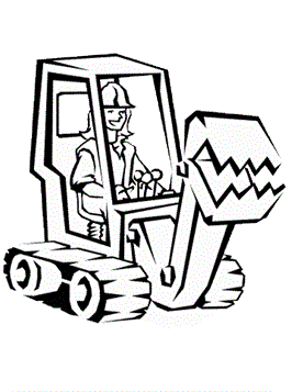 Graafmachine 1, kleurplaat van Graafmachines