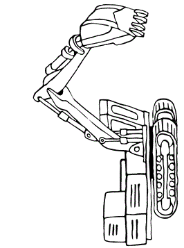 Graafmachine 2, kleurplaat van Graafmachines
