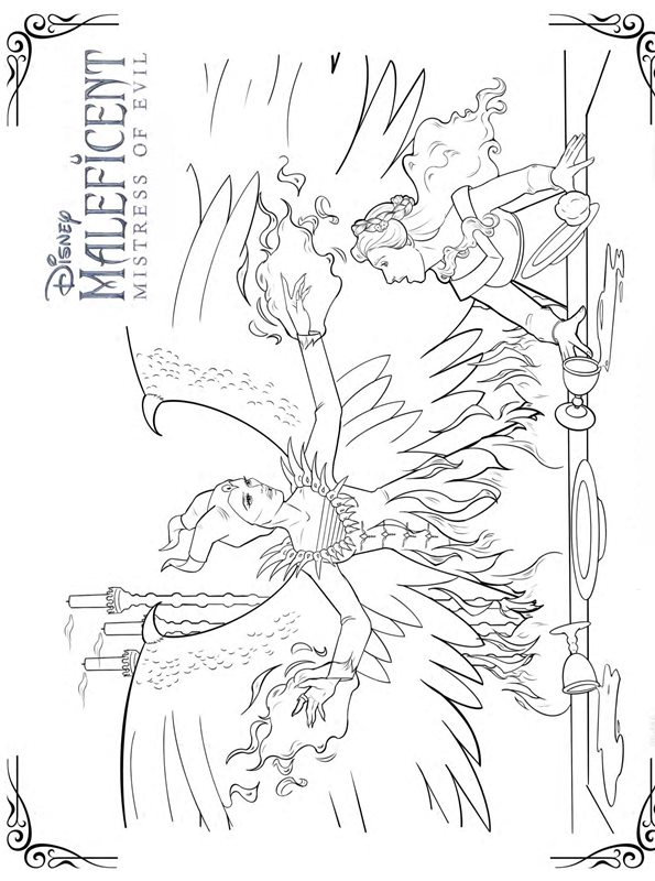 Maleficent, kleurplaat van Maleficent 2 Mistress of Evil