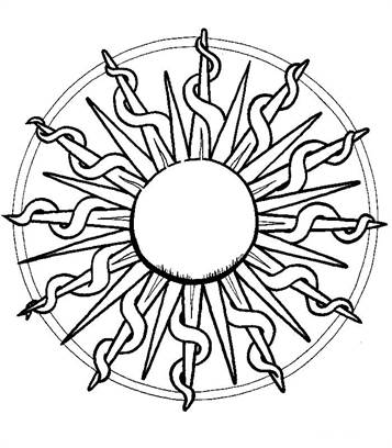 Mandala 25, kleurplaat van Mandala