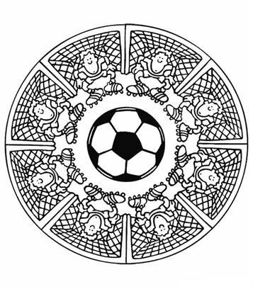 Mandala keepers, kleurplaat van Mandala