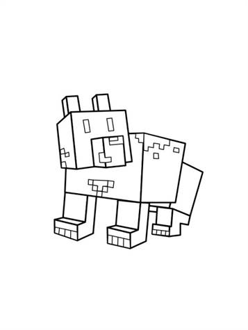 Minecraft 4, kleurplaat van Minecraft