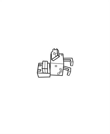 Minecraft 9, kleurplaat van Minecraft