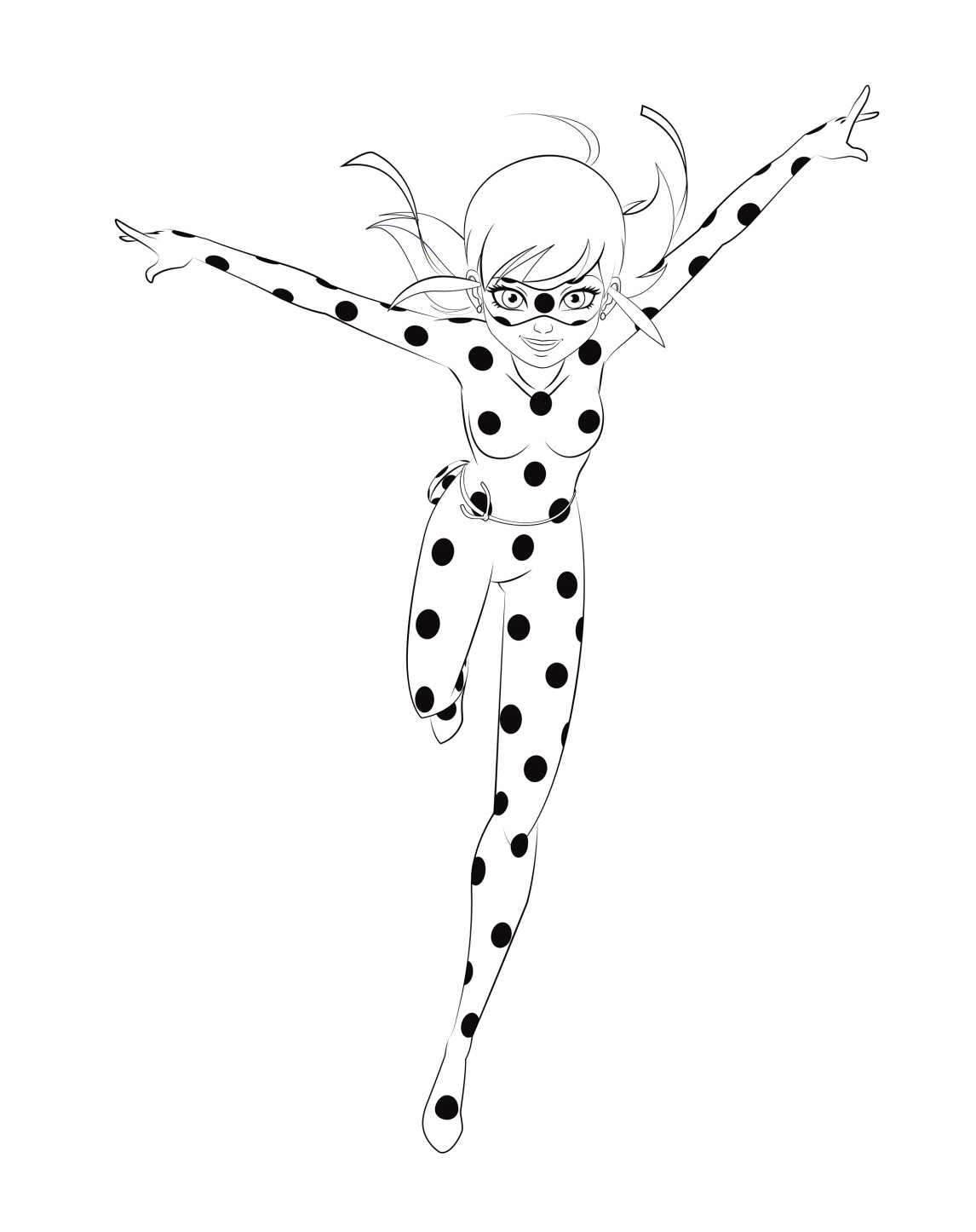 Miraculous Ladybug 2, kleurplaat van Miraculous Verhalen van Ladybug en Cat Noir