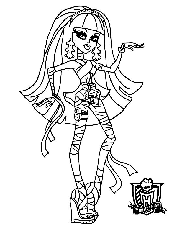 Cleo 2, kleurplaat van Monster High