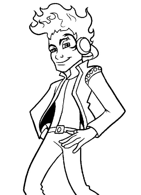 Holt Hyde, kleurplaat van Monster High