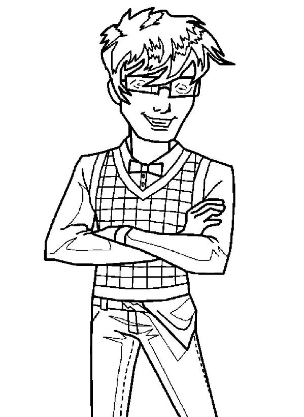 Jackson Jekyll, kleurplaat van Monster High