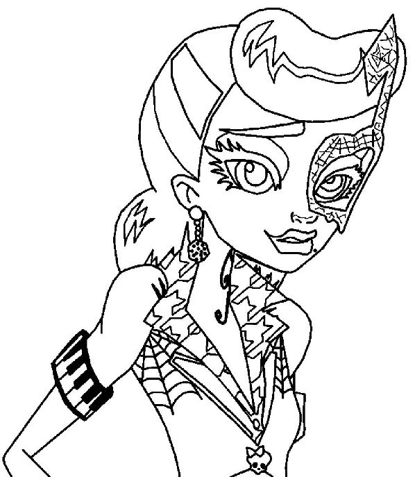 Operetta, kleurplaat van Monster High