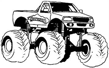 Monster Truck 7, kleurplaat van Monster Trucks