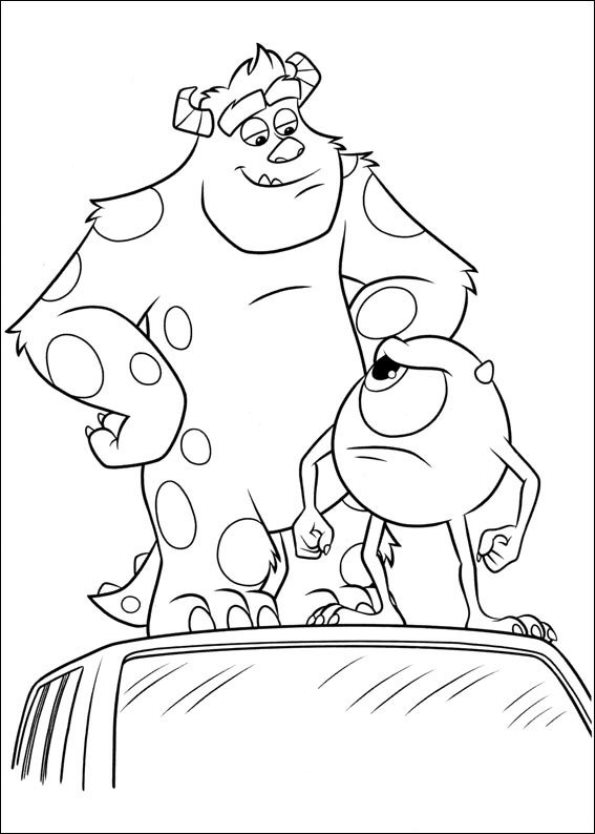 Monsters University 2, kleurplaat van Monsters University