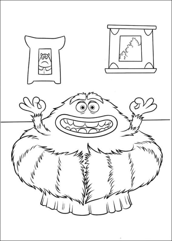 Monsters University 8, kleurplaat van Monsters University