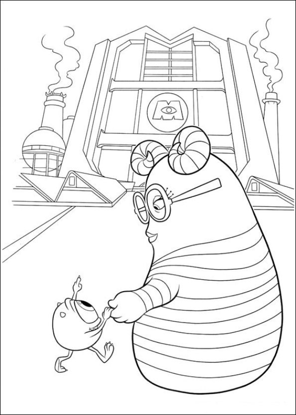 Monsters University 22, kleurplaat van Monsters University