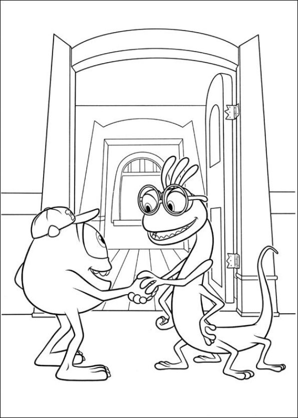 Monsters University 26, kleurplaat van Monsters University