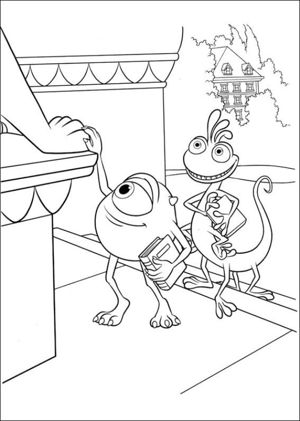 Monsters University 29, kleurplaat van Monsters University