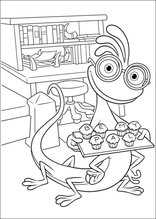 Monsters University 33, kleurplaat van Monsters University