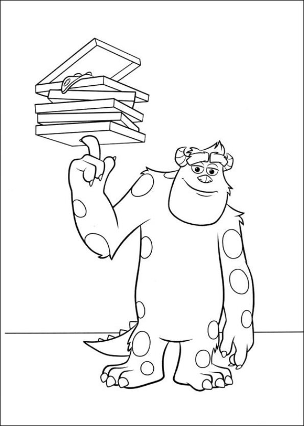 Monsters University 37, kleurplaat van Monsters University