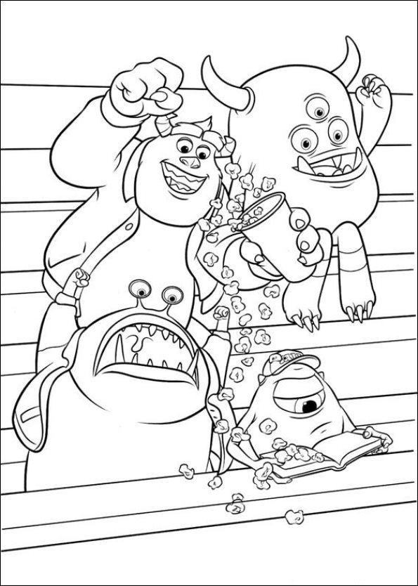 Monsters University 40, kleurplaat van Monsters University